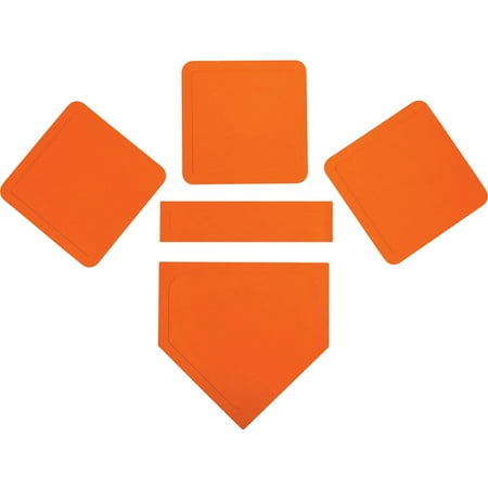 UPC: 0025725451968 | Franklin Sports Orange Throw Down Rubber Baseball & Softball Base Set