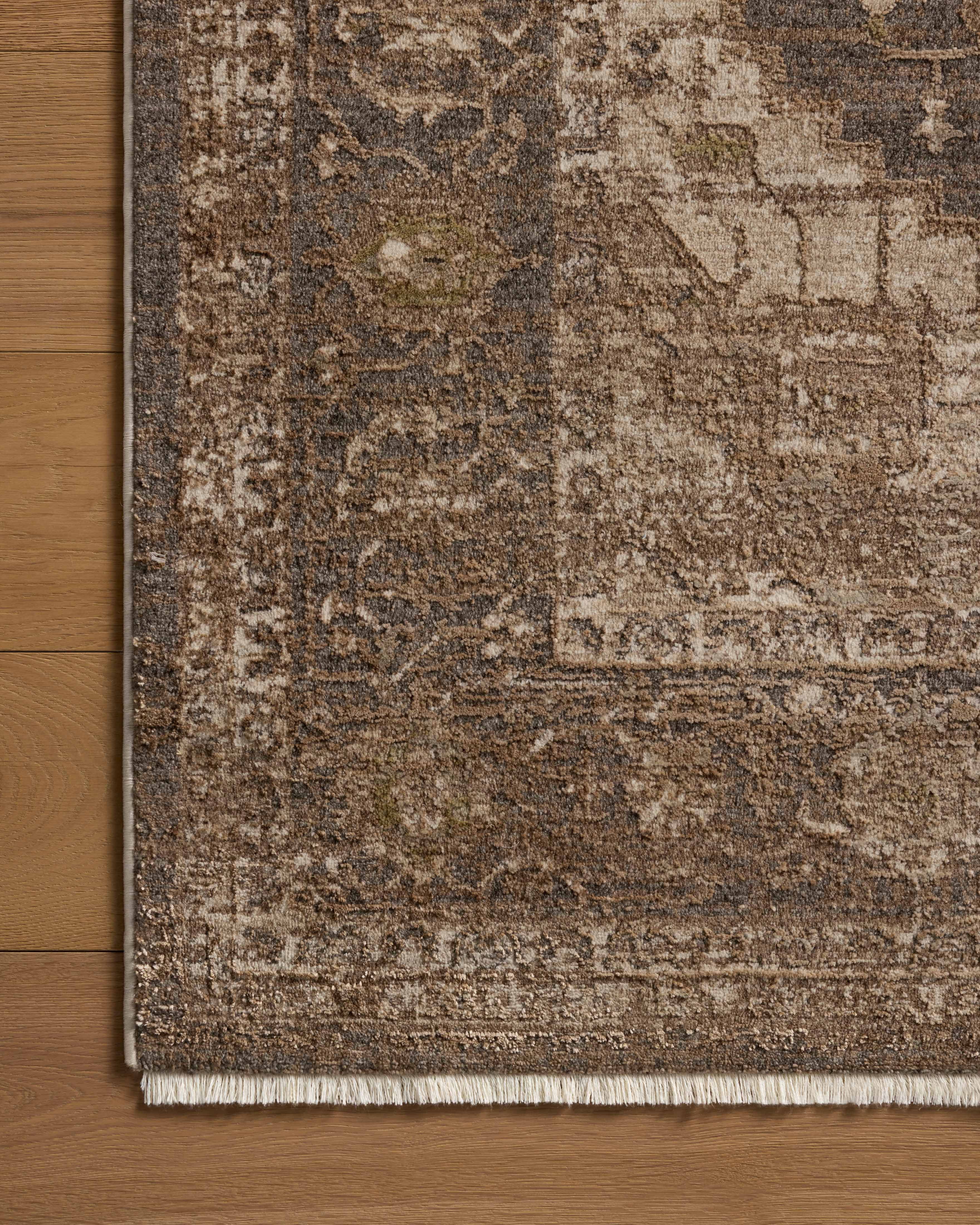 Loloi Haywood Charcoal / Mocha 5'-3" x 7'-7" Area Rug