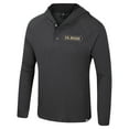 thumbnail image 2 of Men's Colosseum  Charcoal Colorado Buffaloes Dujour Ralgan Long Sleeve Henley Hoodie T-Shirt, 2 of 3