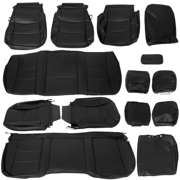 Black Seat Covers For 2018 Ram 1500 2500 3500 Crew Cab Com - 2018 Ram 2500 Seat Covers