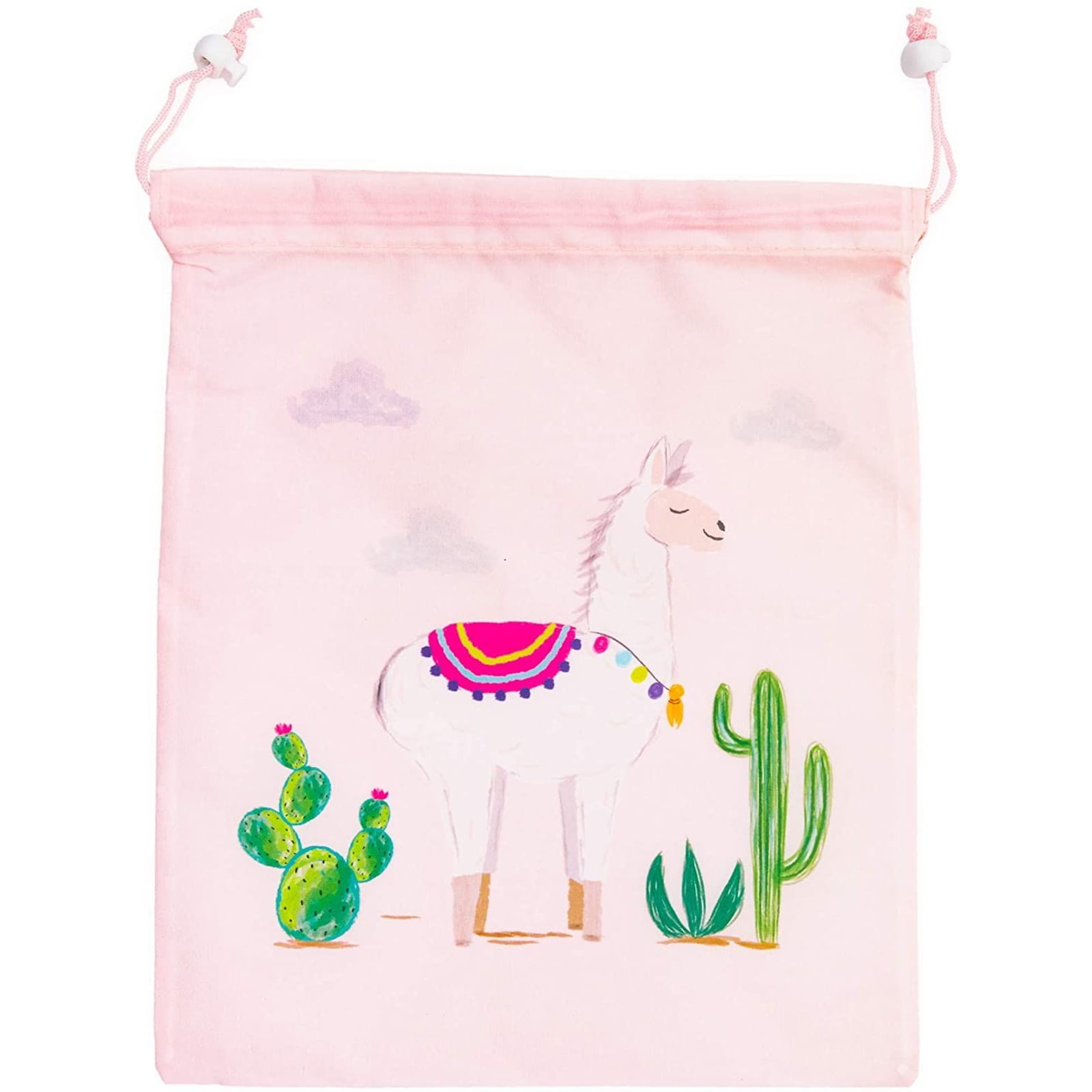Pink, Blue, Mint Green AerWo 15 pcs Llama Party Favor Bags 3 Colors Treat Bag Llama Party Supplies for Birthday Party Decorations 