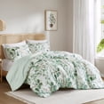 thumbnail image 2 of Regency Heights King/Cal King Comforter Sets, Reversible Seersucker Floral Bedding Sets, 3 Piece Lightweight Sage Green Botanical Flowers Comforter Bed Set with Pillow Shams, 2 of 10