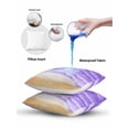 thumbnail image 6 of Outdoor Pillows Waterproof, Purple Beach Coastal Throw Pillows with Inserts Included, Summer Nautical Seaside Ocean Ombre Indoor Outdoor Decorative Lumbar Pillow for Bed/Couch/Patio 18"x18", 1Pcs, 6 of 8