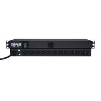 Tripp Lite Metered PDU, 15A, 13 Outlets (5-15R), 120 V, 5-15P, 100-127 V Input, 15 ft. Cord, 1U Rack-Mount Power (PDUMH15)