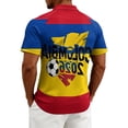 thumbnail image 5 of 2026 Soccer Cup Jersey for Men, Polo Collar Short Sleeve Country Flag & Ball Graphic Top - Moisture-Wicking Fan Tee for Stadium & Daily Outings Orange S, 5 of 5