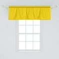thumbnail image 2 of Yellow Window Valance Pack of 2, Modern Leaf Branch with Abstract Ivy Vines Pattern Art with Flower Like Art Circles, Rod Pocket Curtain Valances for Kitchen Bedroom, 54" X 18", Yellow, by Ambesonne, 2 of 4