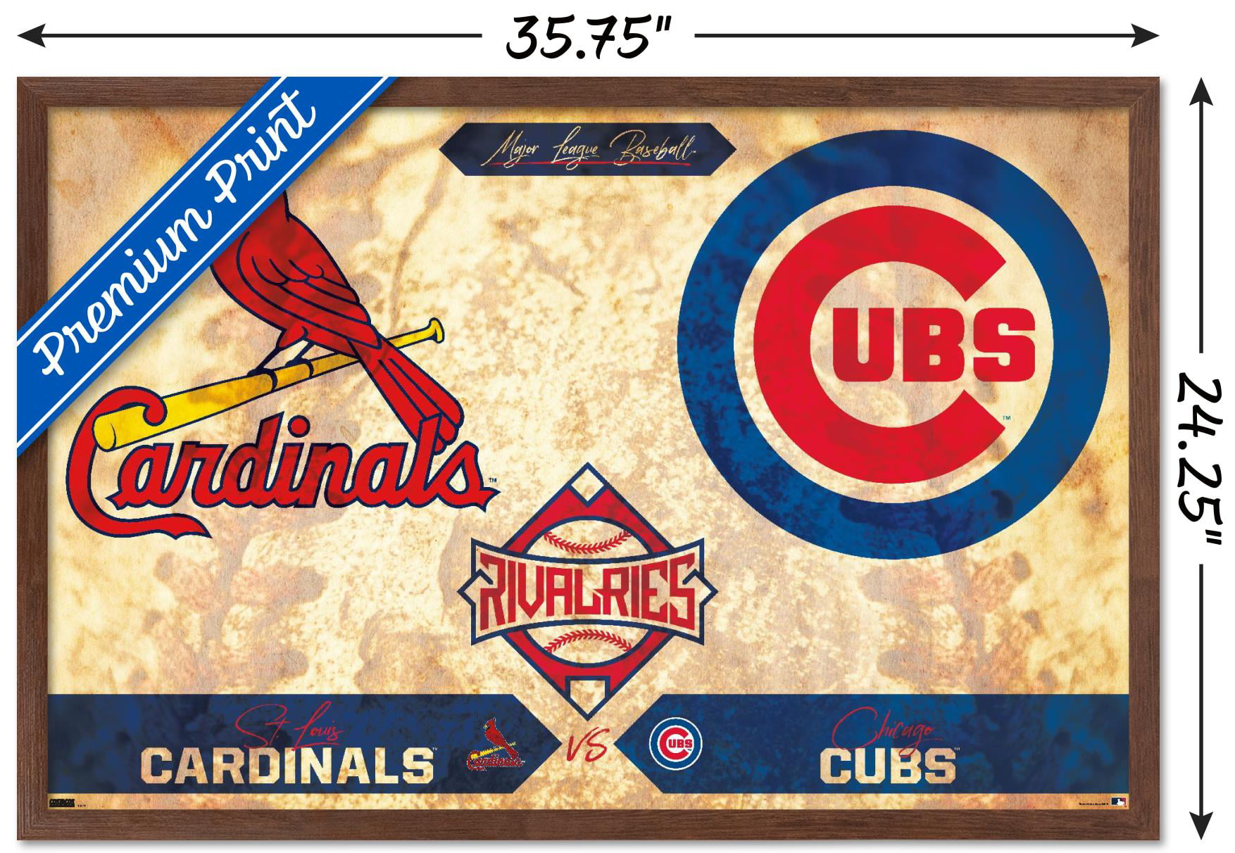 Chicago Cubs vs St. Louis Cardinals House Divided Garden Flag