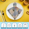thumbnail image 6 of Werpe Flowers Birds Vintage Style Cloth Napkins Polyester Home Decor Reusable Set of 4 6 PCS, 6 of 7
