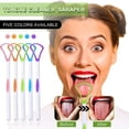 thumbnail image 2 of Tongue Scraper Cleaner,100% BPA Free Tongue Scrapers,Tongue Cleaner For Adults,Tongue Scraper To Fight Bad Breath And Halitosis,Mouth Odor Eliminator, 2 of 5