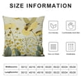 thumbnail image 5 of PRATYUS Throw Pillow Cover Stylish Rural Vintage Flowers Bee Bird Butterfly Dragonfly Home Decor Pillowcase for Sofa 20x20in, 5 of 5