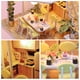 thumbnail image 4 of Casa de muñecas en miniatura, kit de casa de muñecas de madera para hacer tú mismo con muebles y luz LED, música, Sweet Time, 4 of 8