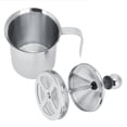 thumbnail image 1 of STAINLESS STEEL DOUBLE MESH MILK CREAMER FROTHER For COFFEE FOAM LATTE - 400ml, 1 of 8