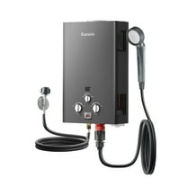 Portable Water Heater 18L Outdoor Tankless Water Heater Instant Gas Propane Hot Water Heater with Handle for RV Camping Trips Cabins Barns