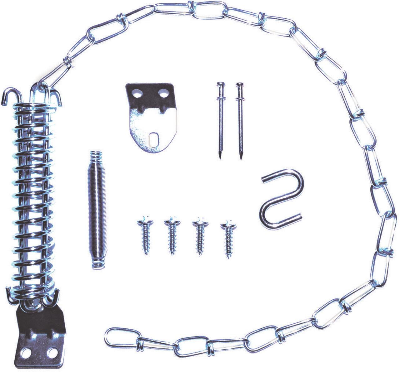 ProSource Storm Door Stop Chain Kit, 151/2 In H, Steel, Zinc Plated