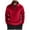 Red, variant on lmcalzta Hoodies for Men Zip Sweatshirts for Men with Pockets Fall Winter Solid Color Casual Loose Athletic Pullover