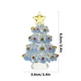 thumbnail image 3 of Crystal Christmas Tree Figurine Mini Artificial Glass Tree for Holiday Decor,Miniature Trees Tabletop Ornaments Centerpieces,Festival Gifts for Christmas Home Decor Craft Party(4PC-Dark Blue), 3 of 6