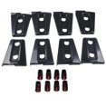 thumbnail image 2 of 8 piezas cubiertas de bisagras de puerta negras embellecedoras para JK 4D 07-18 2007-2017 shamjiam Embellecedor de cubiertas de bisagras de puerta, 2 of 8