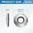 thumbnail image 2 of 50Pack 5/16" x 3/4" Sealing Washers, 304 Stainless Steel  EPDM Bonded Neoprene Rubber Washers for Screws Bolts, Silver&Black, 2 of 6