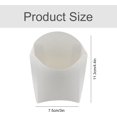 thumbnail image 2 of 100 Uds. Cajas de papel desechables blancas para embalaje de alimentos, cajas de papel para aperitivos de arroz y pollo, venta al por mayor, 2 of 5