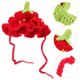 thumbnail image 1 of unbranded Accesorio Sombrero De Fresa Para Perros Y Ideal Para De Fiesta, 1 of 6