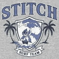 thumbnail image 2 of Junior's Lilo & Stitch Surf Team Emblem Sweatshirt Heather Gray Medium, 2 of 2