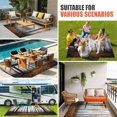 thumbnail image 4 of Orange Forest Outdoor Rug for Patio/Deck/Porch, Non-Slip Large Area Rug 6 x 9 Ft, Vintage Foggy Woods Tree Mysterious Indoor Outdoor Rugs Washable Area Rugs, Reversible Camping Rug Carpet Runner, 4 of 8