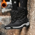 thumbnail image 5 of ibiyuan Women Winter Shoes Outdoor High Top Insulated Boots With Thick For Warmth And Comfort,Black, 5 of 8