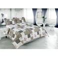 thumbnail image 1 of Marina Decoration Rich Printed Embossed Pinsonic Coverlet Bedspread Ultra Soft Bedding Summer Quilt Set with Shams, Rose Floral and Branch Plaid Pattern, 1 of 7
