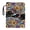 Hummingbird Floral Pattern, variant on HELLHERO 11.4 Inch X 8.66 Inch Polyester Fabric Book Covers - Carrying Book Case for Classroom Library, Hardcover Notebook Journal Textbooks Paperbacks