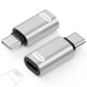 thumbnail image 1 of Adaptador MoKo Lightning hembra a USB C macho para iPhone plateado, 1 of 8