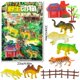 thumbnail image 2 of Juego de simulación de jungla para aula, escritorio, figuras de plástico de animales de la jungla, juego de 6 piezas para niños de 3 años en adelante, 2 of 3