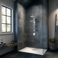 thumbnail image 5 of FORNO ACQUA AcquaFALL Shower, Polished Stainless Steel Finish, Overhead Rainfall Shower, Handheld Shower Head, Body Jets, 2.5 GPM Flow Rate, 5 of 15
