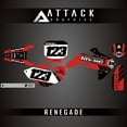 thumbnail image 2 of Attack Graphics Custom Renegade Complete Bike Graphics Kit for Honda CRF150R Expert 2009, 2 of 2