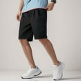 thumbnail image 2 of Cathalem Men's Running Athletic Shorts Knit Shorts Waistband & Pockets,Black M, 2 of 4