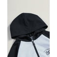 thumbnail image 5 of CHICTRY Kids Boys Tracksuit Jogging Suit Zipper Hoodie Sweatshirt Tops with Pants Sweatsuit Outfit A Gray 7-8, 5 of 7