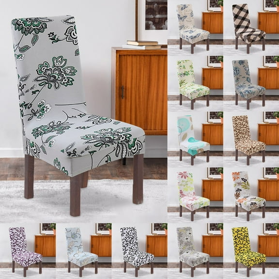 Tyidzon Dining Chair Slipcover, High Stretch Removable Washable Chair Seat Protector Cover for Home Party Hotel Wedding Ceremony