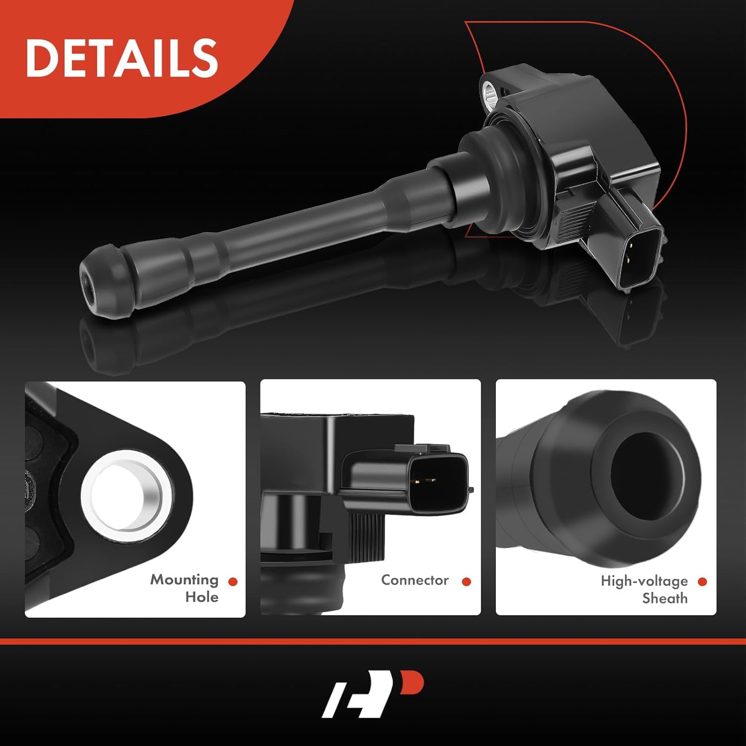 A-Premium Engine Ignition Coil Pack Compatible with Nissan Versa 2020-2021 Kicks 2018-2021 1.6L