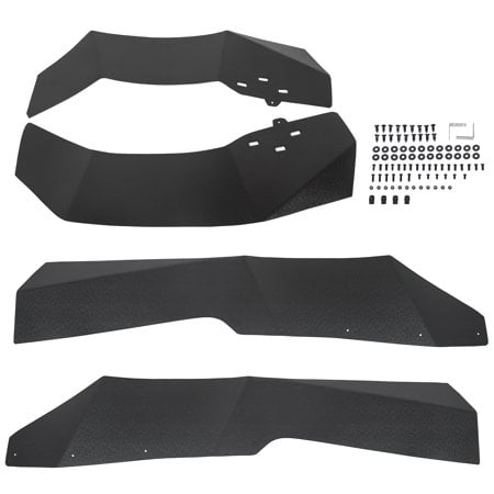Kojem Mud Flaps Fender Flares Splash Proof Extender Guard Fits 2014-2018 Polaris RZR XP 1000 4 Turbo Front & Rear