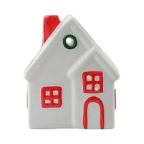 HomeDM Christmas House Candle Holders Ornament, Villages Candle Holder for Valentine's Day Table Centerpieces Weddings Party Decorations