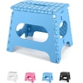 thumbnail image 1 of Folding Step Stool Height Premium Heavy Duty Foldable Step Stool for Kids Kitchen Garden Bathroom Camping Stepping Stool, 1 of 7
