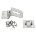 thumbnail image 5 of 90 Degrees Latch Lock Hasp And Staple For Padlock Gate Door Shed Stainless Steel, 5 of 6