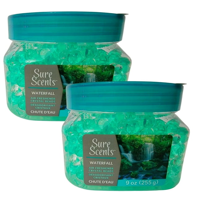 Sure Scents Crystal Beads Air Freshener, Waterfall Neutralizing Power