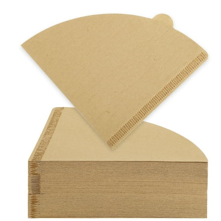 300 Count Coffee Filter, Size 02 Cone Natural Pour Over Unbleached Disposable Paper Filters 2-4 Cup Compatible with Pour over and Drip Coffee Maker