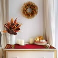 thumbnail image 2 of Christmas Table Runner-Cotton Linen- 120 Inch Holiday Dresser Scarves, Winter Snowflakes Bell Balls Pine Branches Tablerunner for Kitchen Coffee/Dining Bedroom Living Room Dinner Scarf Décor 13x120, 2 of 7