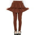 thumbnail image 3 of Lovebay Toddler Child Girls Leggings with Skirt Warm Kids Leggings Tutu Pants 2-10 Years, 3 of 7