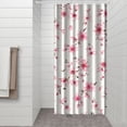thumbnail image 3 of Waterproof Pioneer Shower Curtain 36x72 Inch Polyester Unique Colorful Floral Shower Curtain for Bathroom Hotel Home Decor with 7 Plastic Hooks, 3 of 5