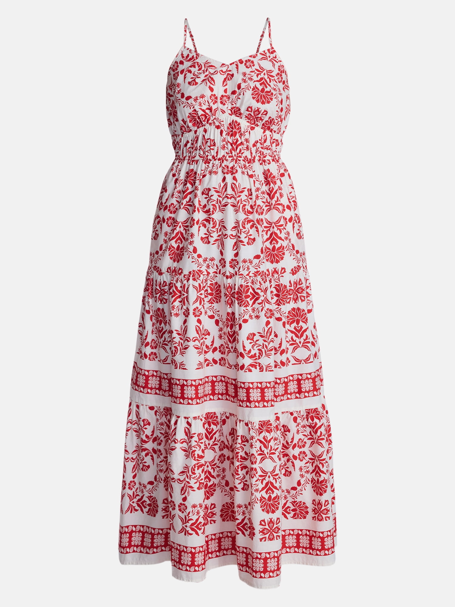 Time and Tru Women's Strappy Maxi Dress, Sizes XS-XXXL