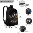 thumbnail image 5 of KUIFORTI Kids Girls Boys Schoolbag Ergonomic Backpack 17 Inch Students School Stationery Bag for Teens Children Toddlers,Horse Print, 5 of 6