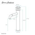 thumbnail image 4 of Avallon Single Hole, Single-Handle Wheel, High Arc Bathroom Faucet in Brushed Nickel, 4 of 11
