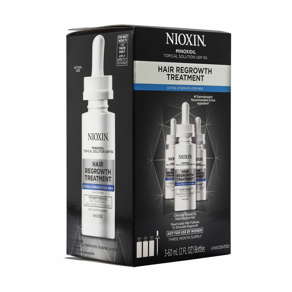 Nioxin Minoxidil Topical Solution USP 5 Hair Regrowth Treatment Extra